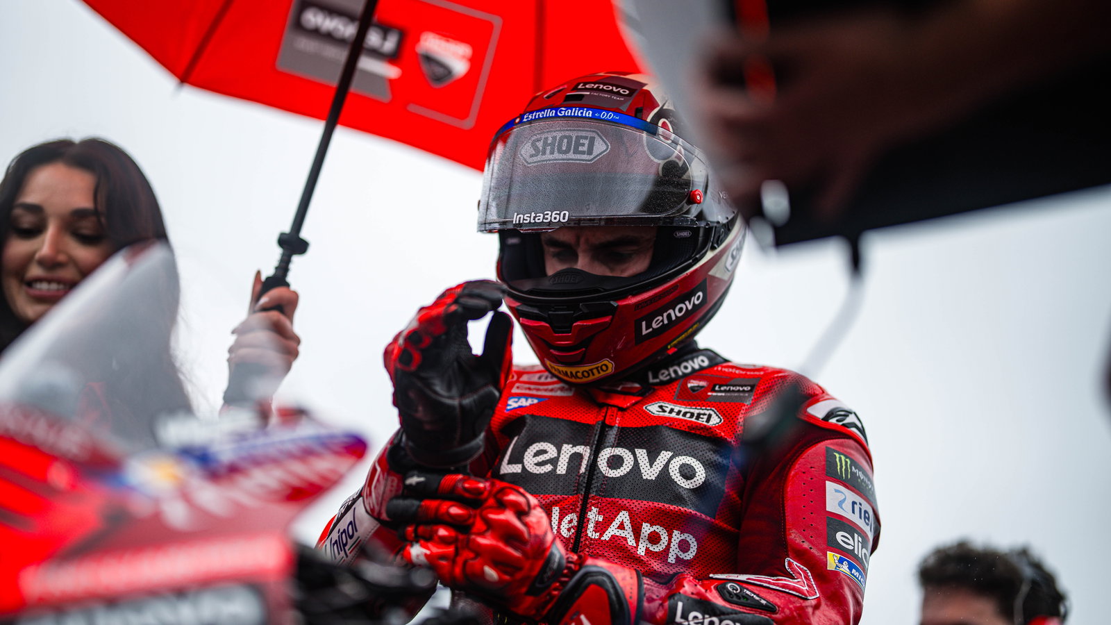 Marc Marquez on the grid